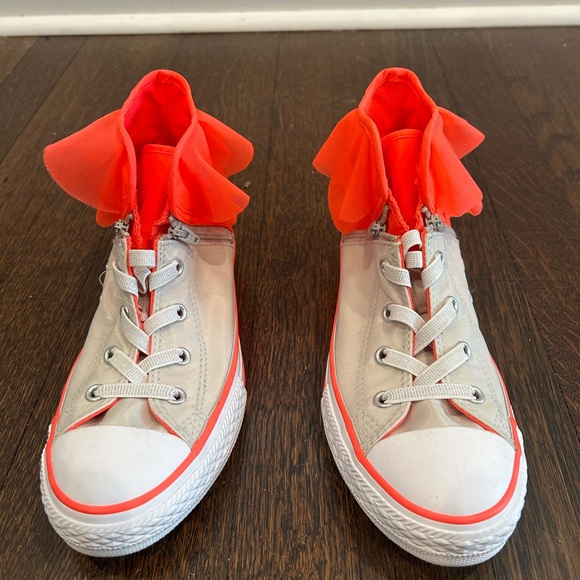 NWOB Converse Chuck Taylor All Star Block Party Tulle Sneakers Kids size 3Y - Picture 2 of 6